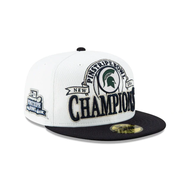 New Era Michigan State Spartans Pinstripe Bowl Fitted Hat - Image 3