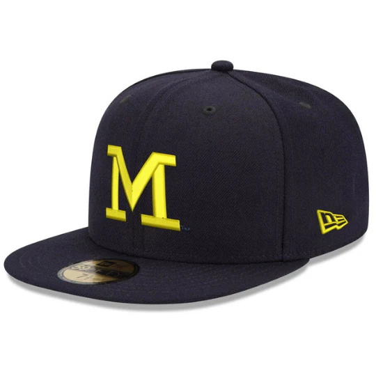 New Era Michigan Wolverines Thin M 59FIFTY Fitted Hat - Image 3