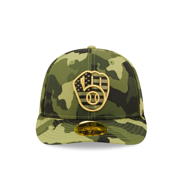 New Era  Milwaukee Brewers 2022 Armed Forces Day Low Profile 59FIFTY Fitted Hat - Image 3