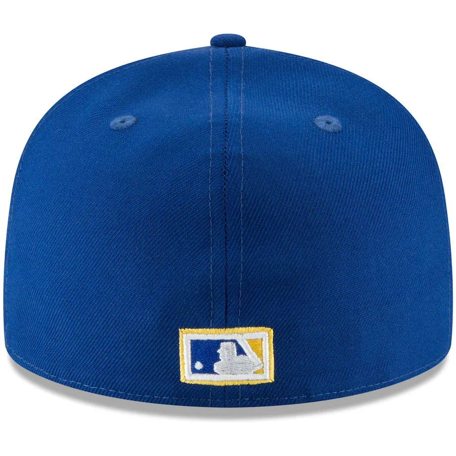 New Era Milwaukee Brewers Gold Cooperstown Collection Logo 59FIFTY Fitted Hat - Image 4