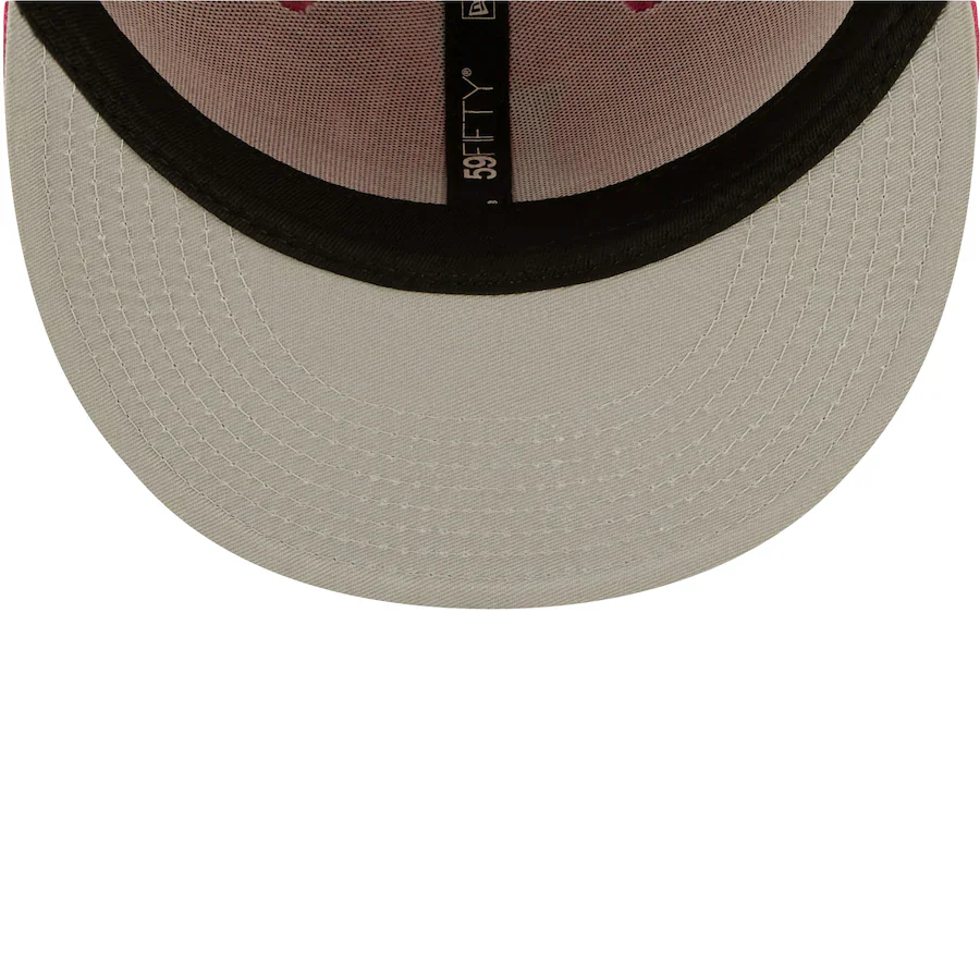 New Era Milwaukee Brewers Hot Pink 59FIFTY Fitted Hat - Image 2