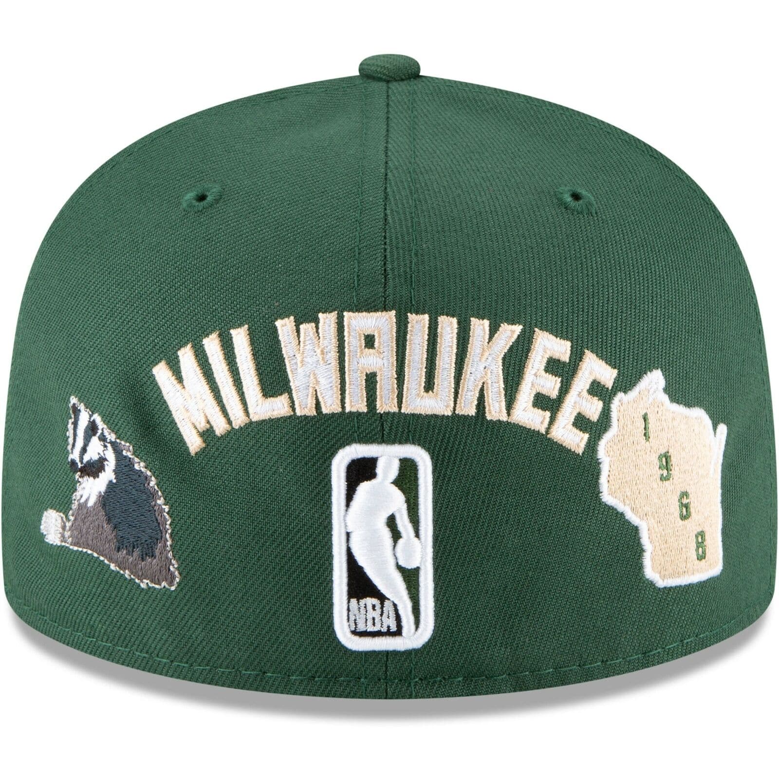 New Era Milwaukee Bucks City Local 59Fifty Fitted Hat - Image 4