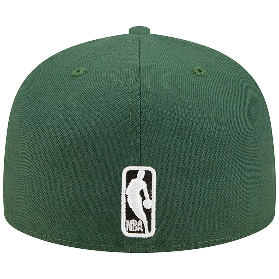 New Era Milwaukee Bucks Hunter Green City Side 59FIFTY Fitted Hat - Image 3