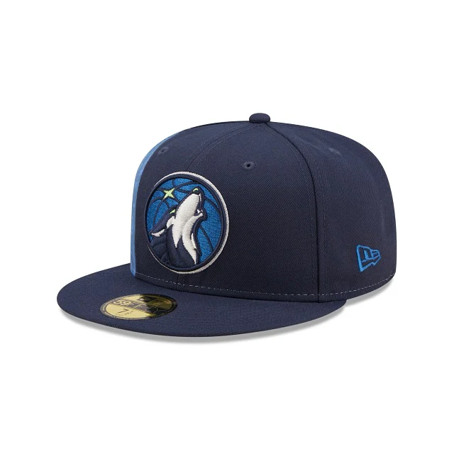 New Era Minnesota Timberwolves Side City Doodle 2022 59fifty Fitted Hat - Image 2