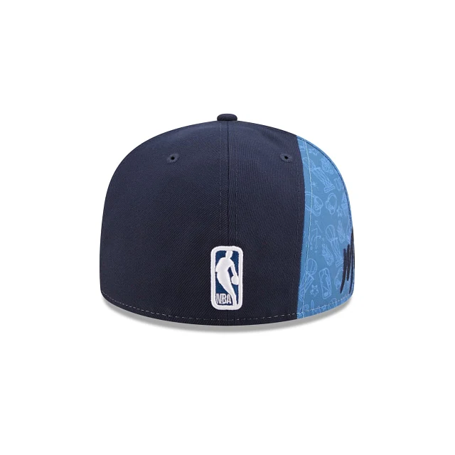 New Era Minnesota Timberwolves Side City Doodle 2022 59fifty Fitted Hat - Image 4