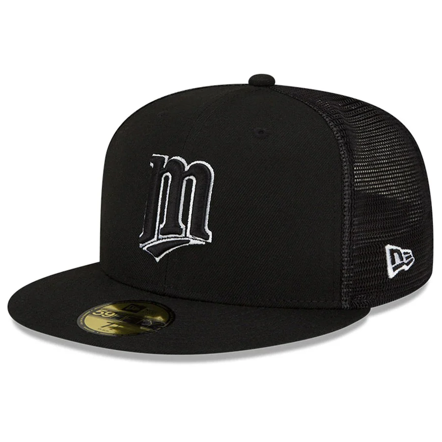 New Era Minnesota Twins Black 2022 Batting Practice 59FIFTY Fitted Hat