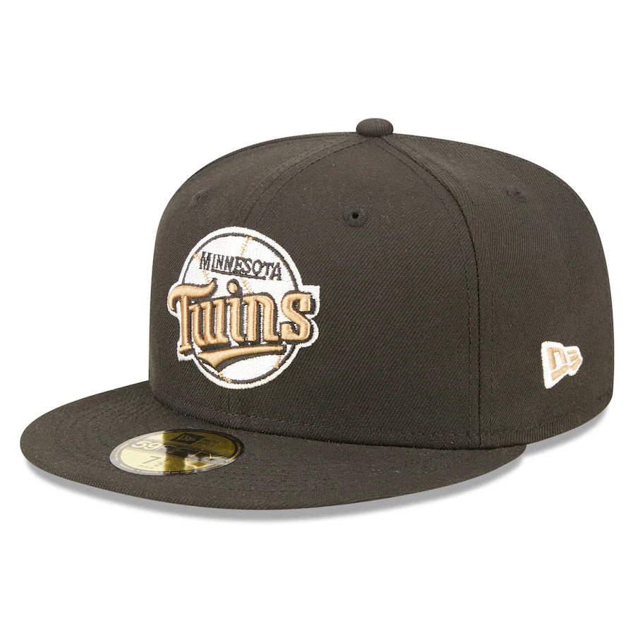 New Era Minnesota Twins Black 30 Years Wheat Undervisor 59FIFTY Fitted Hat - Image 4