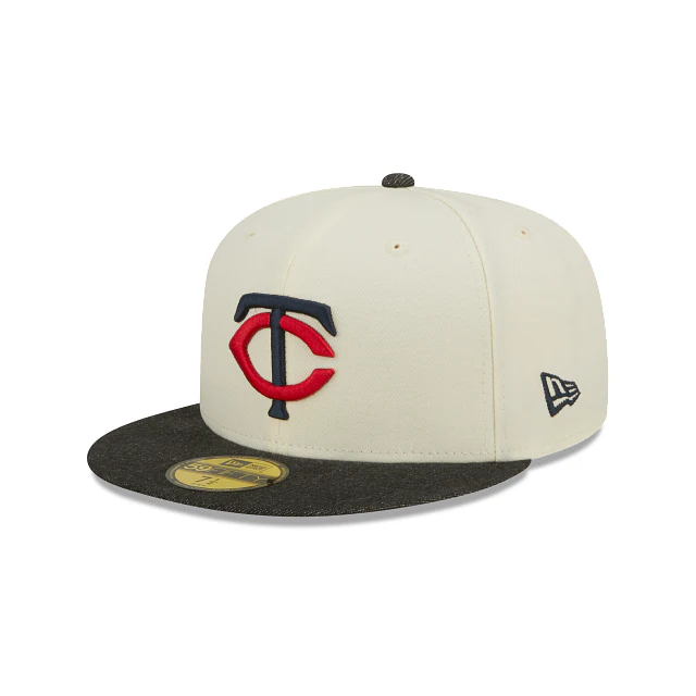 New Era Minnesota Twins Black Denim 2022 59FIFTY Fitted Hat - Image 3