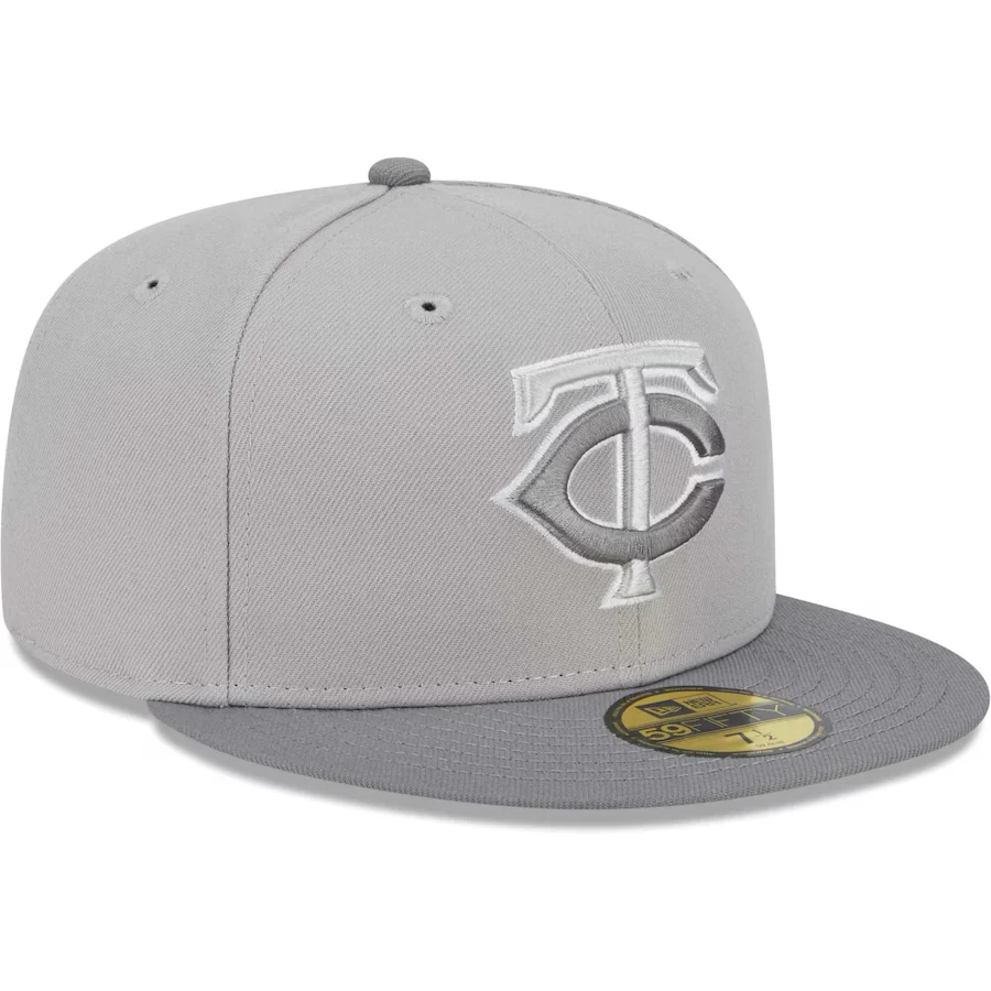 New Era Minnesota Twins Gray Green Undervisor 2023 59FIFTY Fitted Hat - Image 4