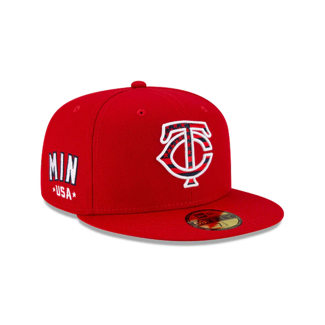 New Era Minnesota Twins Independence Day 2021 59FIFTY Fitted Hat - Image 3