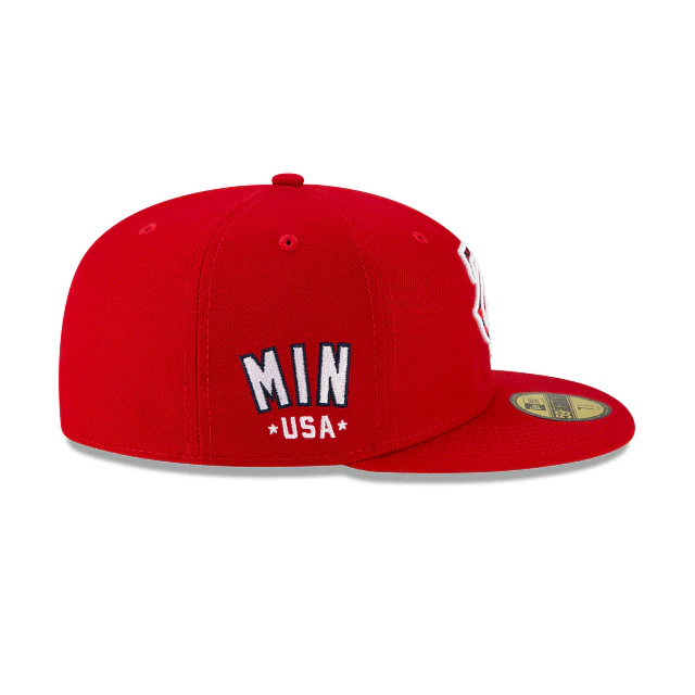 New Era Minnesota Twins Independence Day 2021 59FIFTY Fitted Hat - Image 4