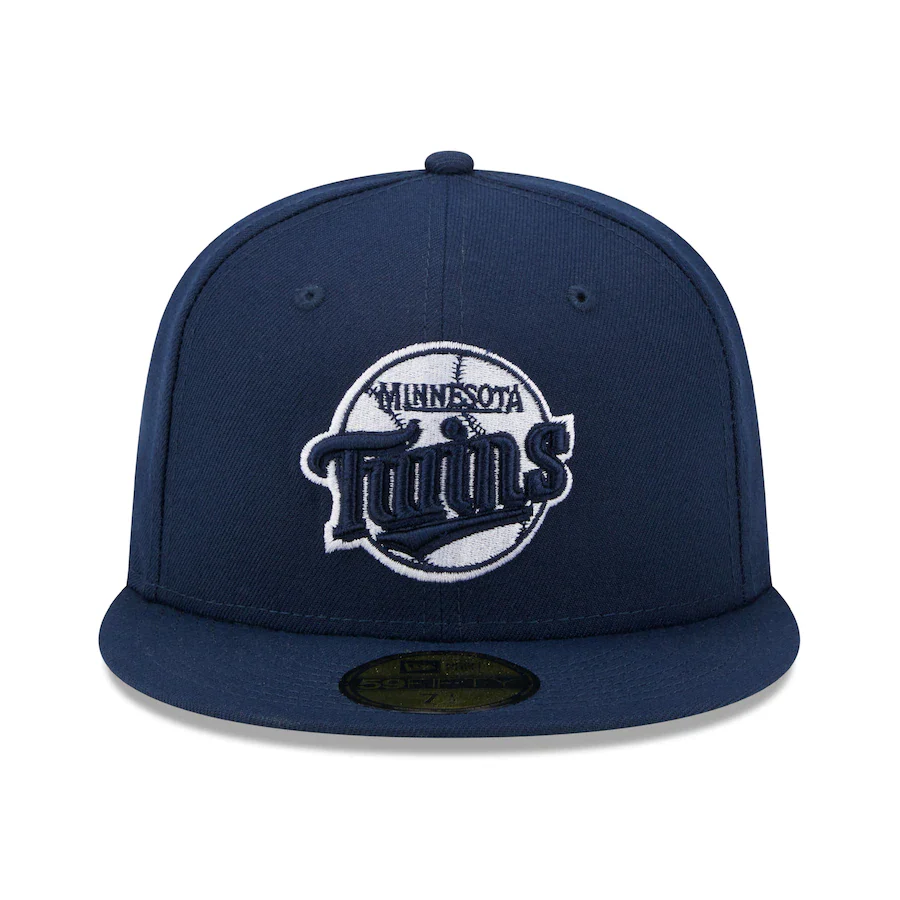 New Era Minnesota Twins Navy Oceanside Green Undervisor 59FIFTY Fitted Hat - Image 5