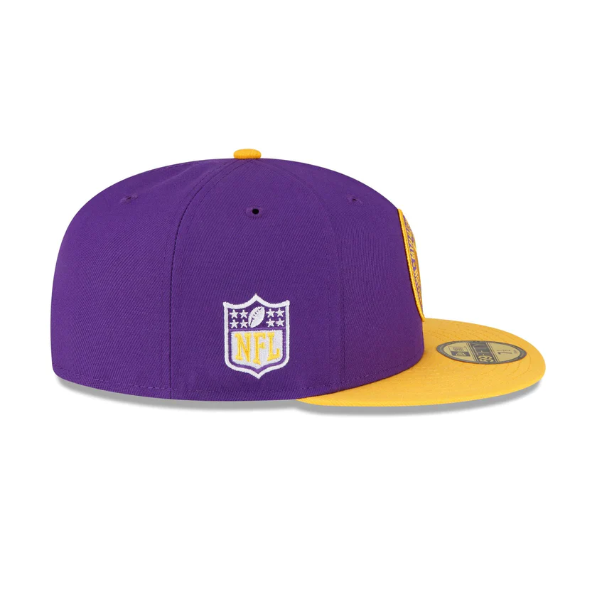 New Era Minnesota Vikings 2023 Sideline Team Patch 59FIFTY Fitted Hat - Image 5