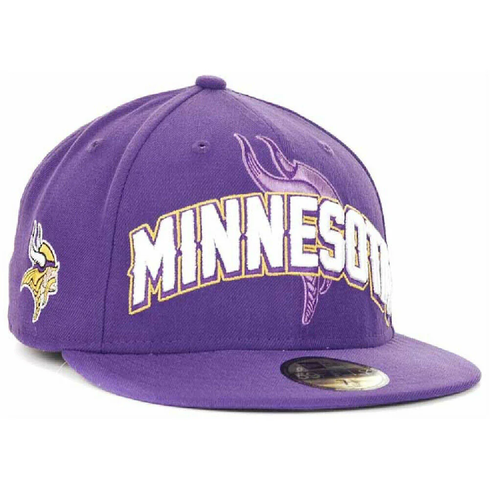 New Era Minnesota Vikings Purple New NFL 2012 Draft 59FIFTY Fitted Hat - Image 3
