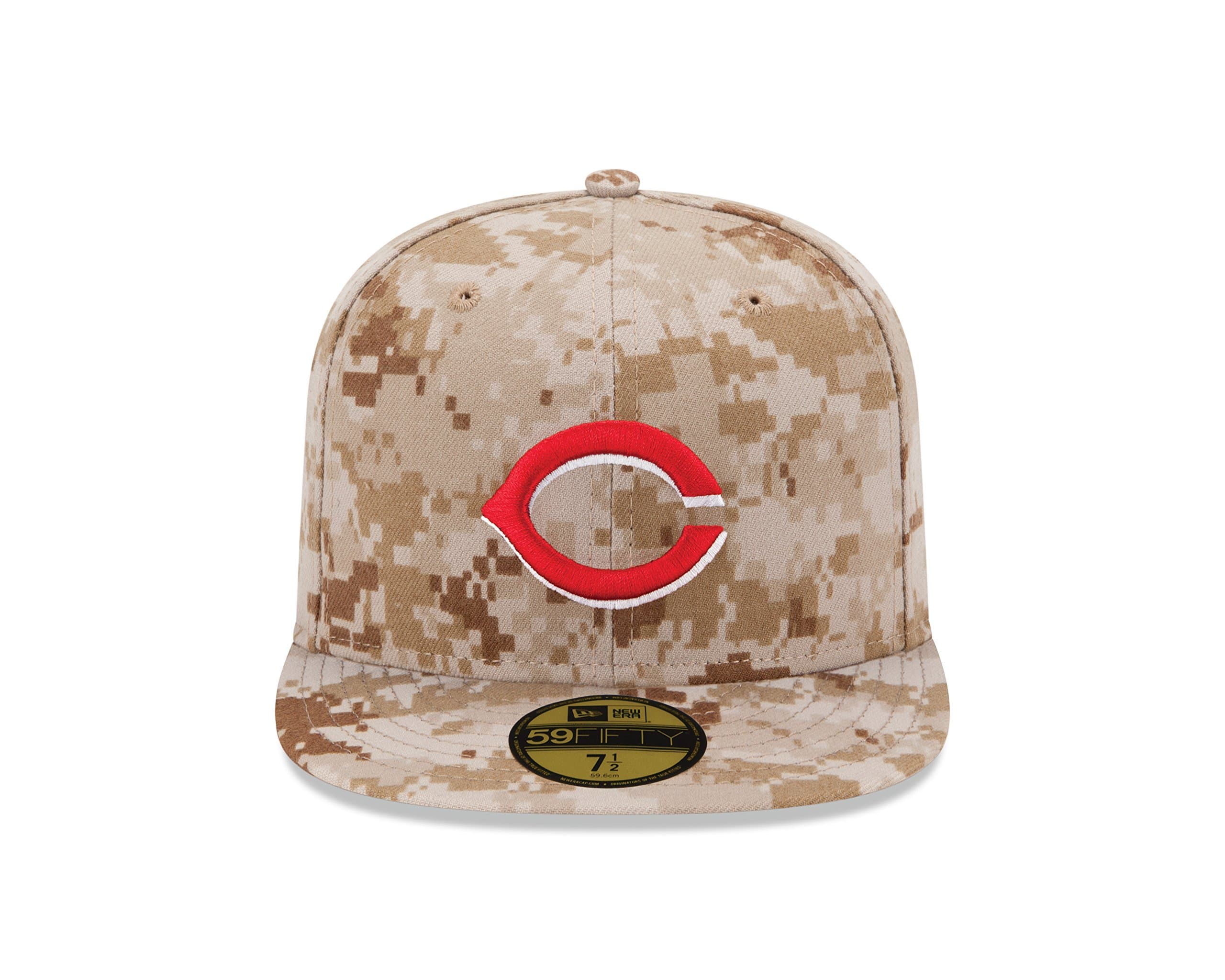 New Era Cincinnati Reds Desert Camo 59FIFTY Fitted Hat - Image 3