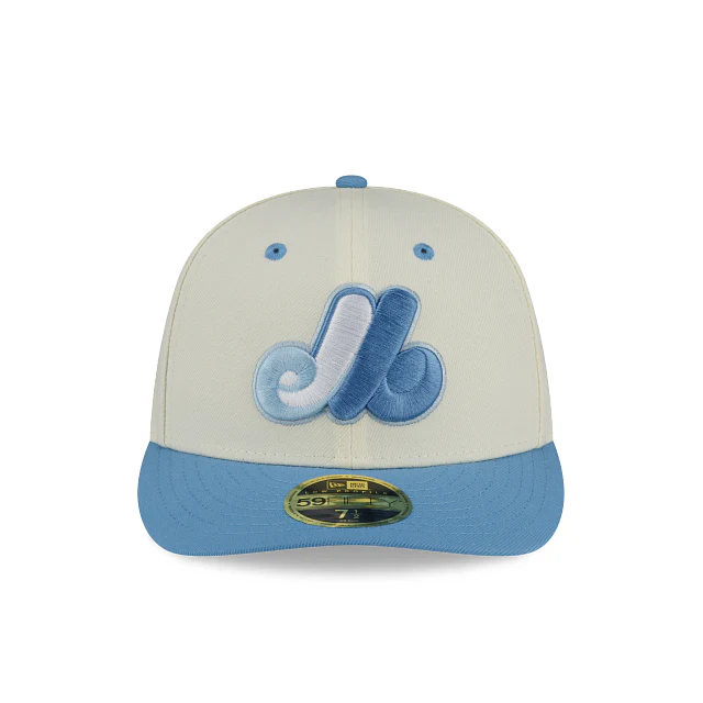 New Era Montreal Expos Chrome Sky Low Profile 2022 59FIFTY Fitted Hat - Image 2