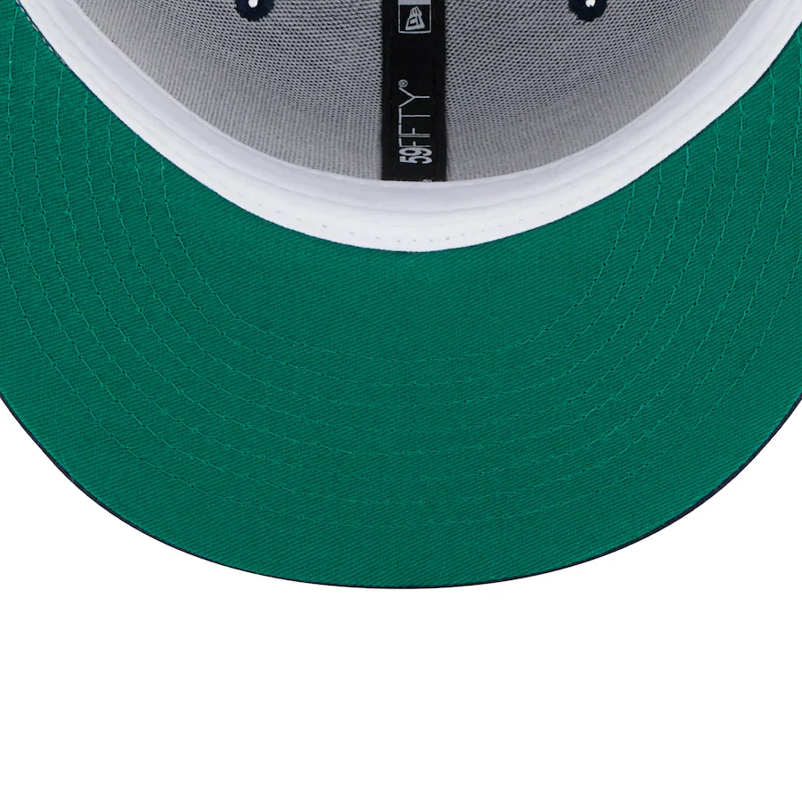 New Era Montreal Expos Navy Oceanside Green Undervisor 59FIFTY Fitted Hat - Image 2