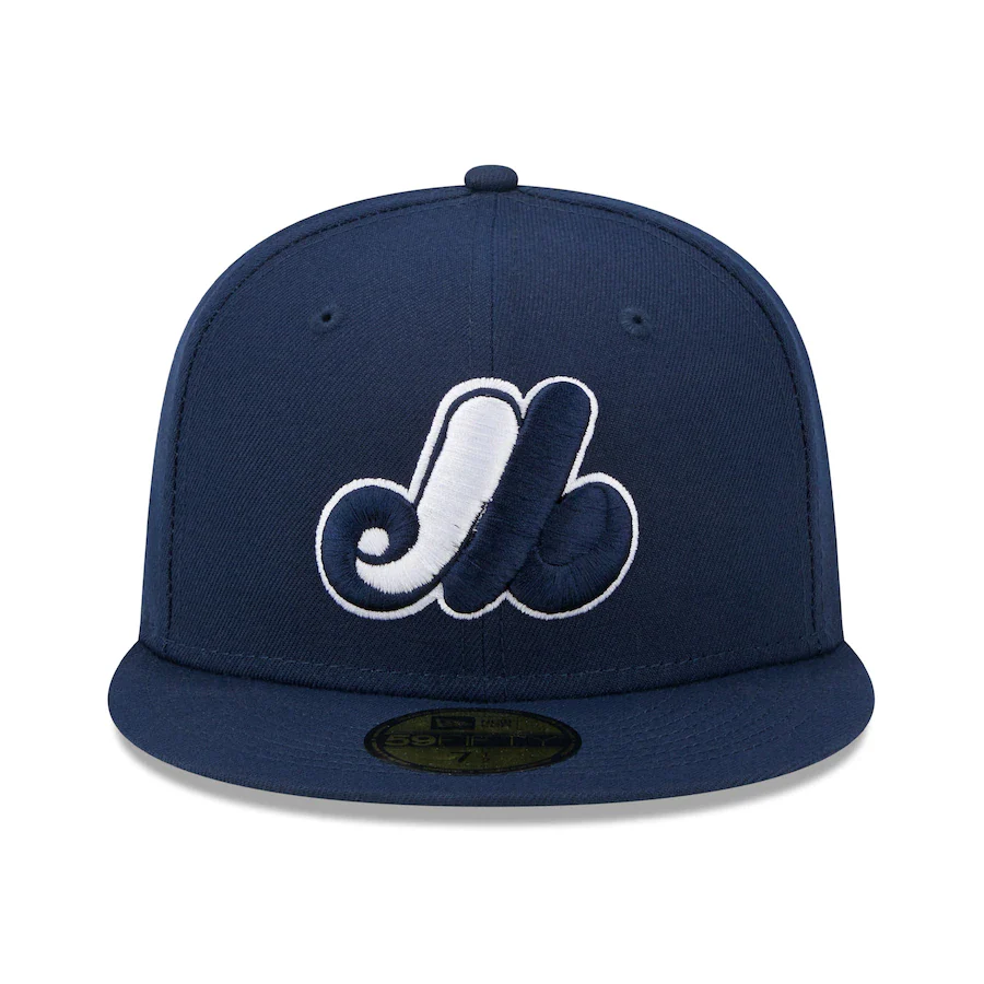 New Era Montreal Expos Navy Oceanside Green Undervisor 59FIFTY Fitted Hat - Image 5