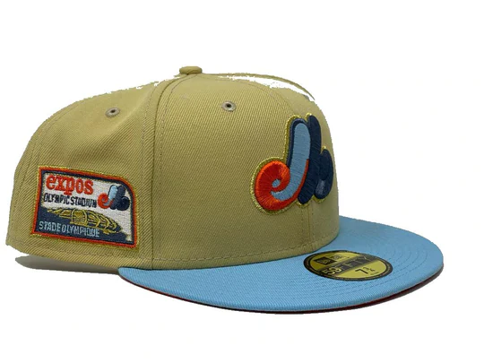 New Era Montreal Expos "Sunrise Gradient" Olympic Stadium 59FIFTY Fitted Hat - Image 3