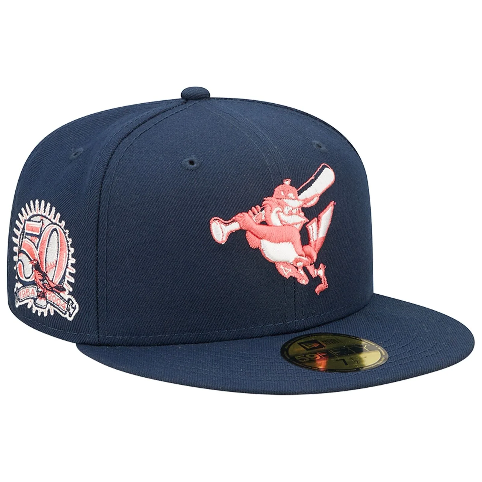 New Era Navy Baltimore Orioles 50th Anniversary Lava Undervisor 59FIFTY Fitted Hat