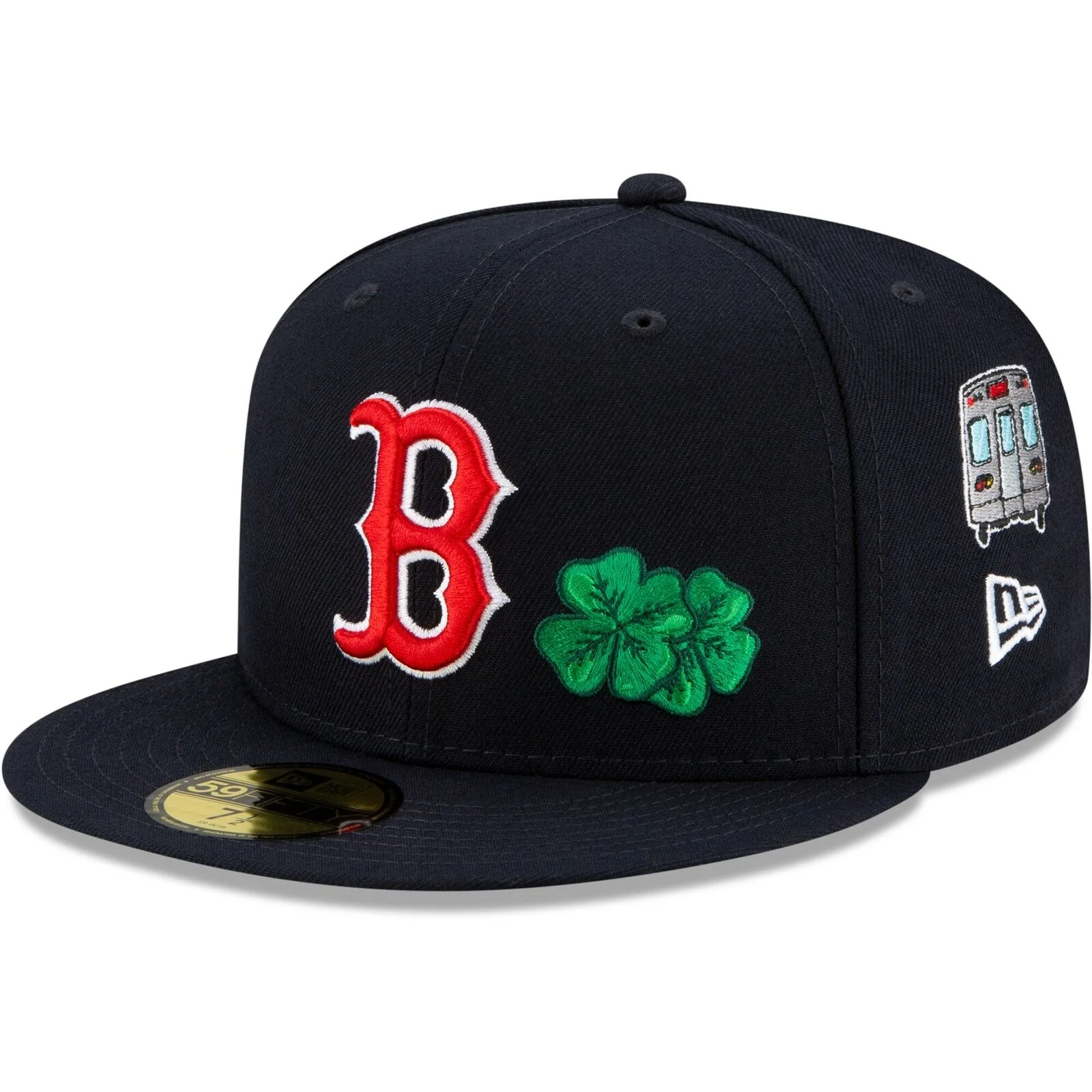 New Era Navy Boston Red Sox City Transit 59FIFTY Fitted Hat