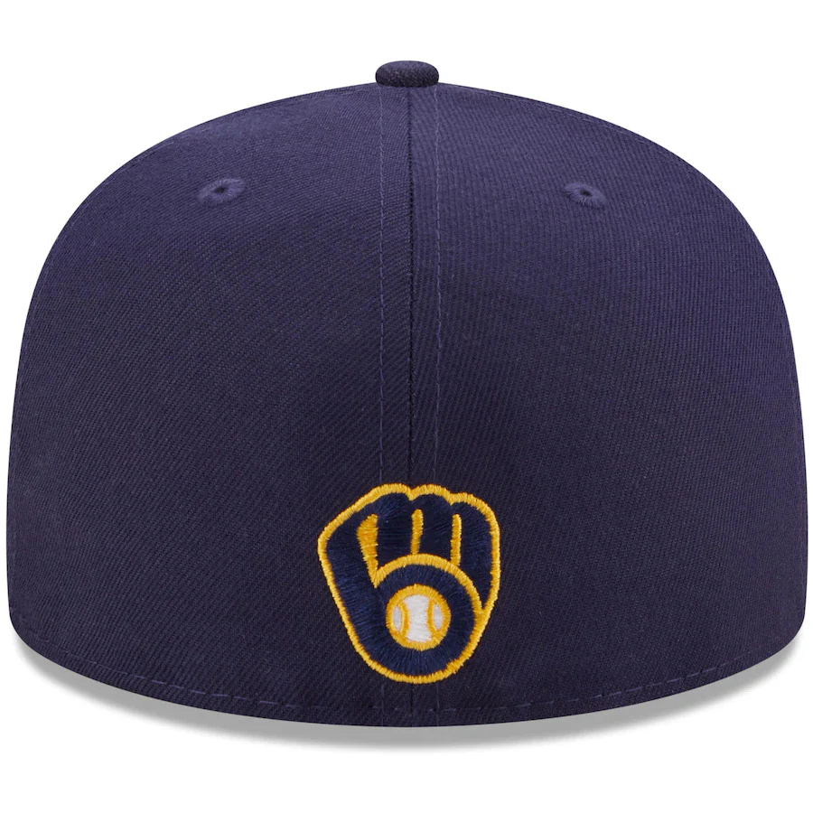 New Era Navy Milwaukee Brewers Scored 59FIFTY Fitted Hat - Image 4