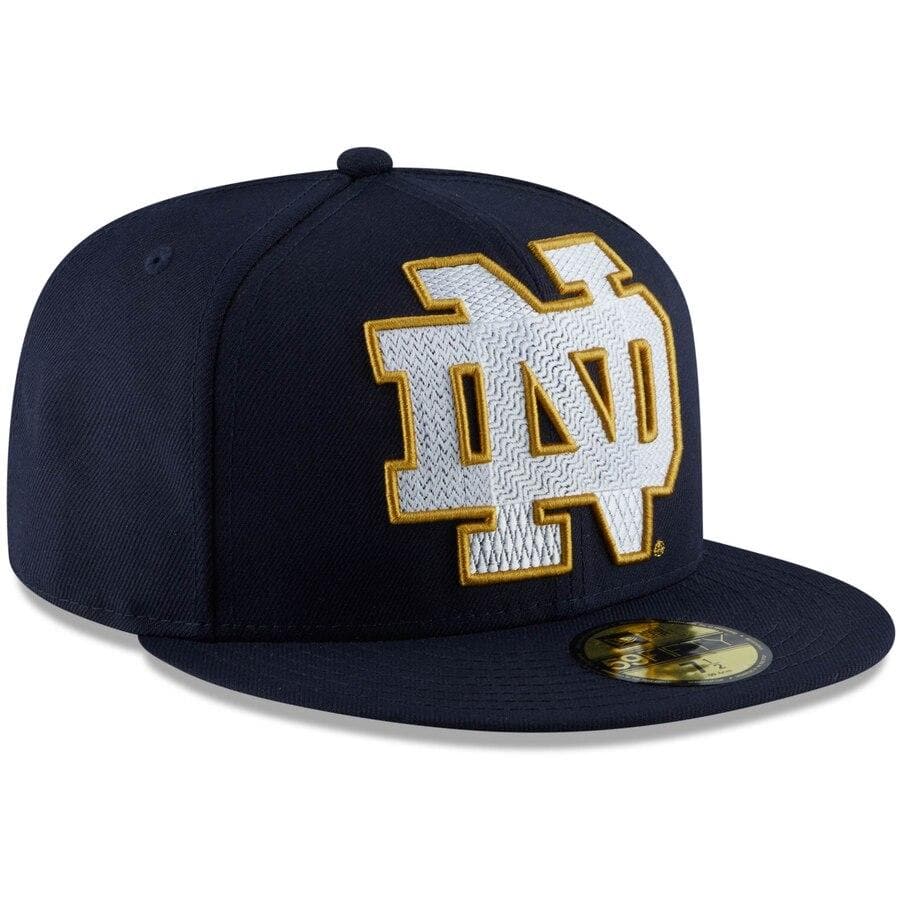 New Era Navy Notre Dame Fighting Irish Threads 59FIFTY Fitted Hat - Image 3
