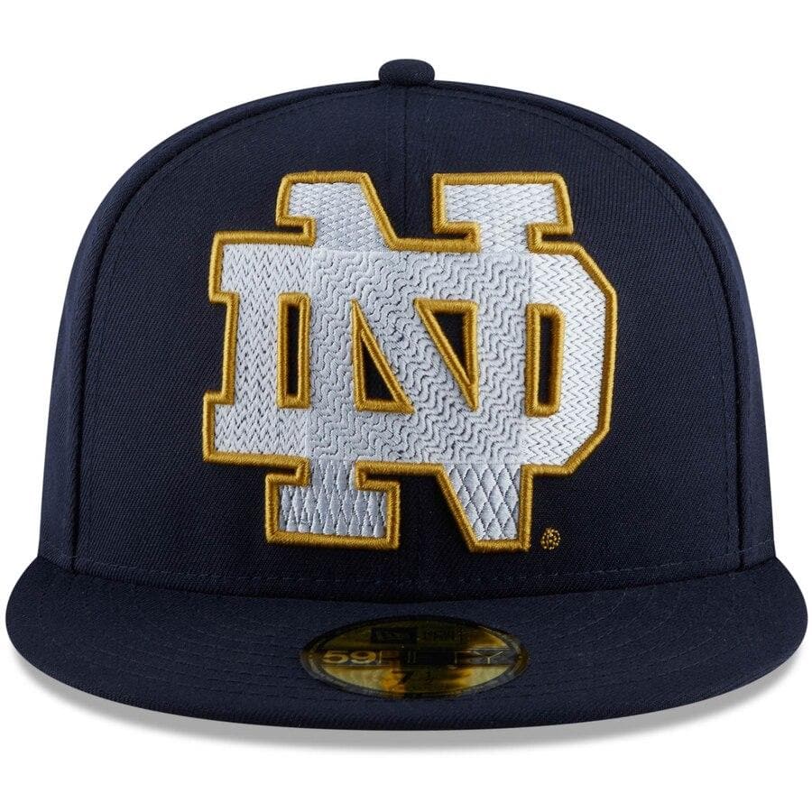 New Era Navy Notre Dame Fighting Irish Threads 59FIFTY Fitted Hat - Image 4