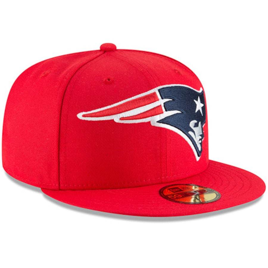 New Era New England Patriots Red 2021 59FIFTY Fitted Hat - Image 3