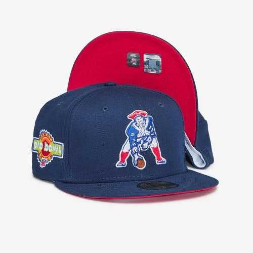 New Era New England Patriots Red Under Brim With Side Patch "NFL Pack" 59FIFTY Fitted Hat - Image 3