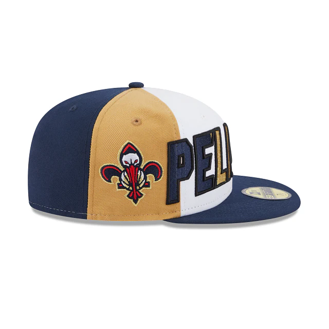 New Era New Orleans Pelicans 2023 Back Half Edition 59FIFTY Fitted Hat - Image 4