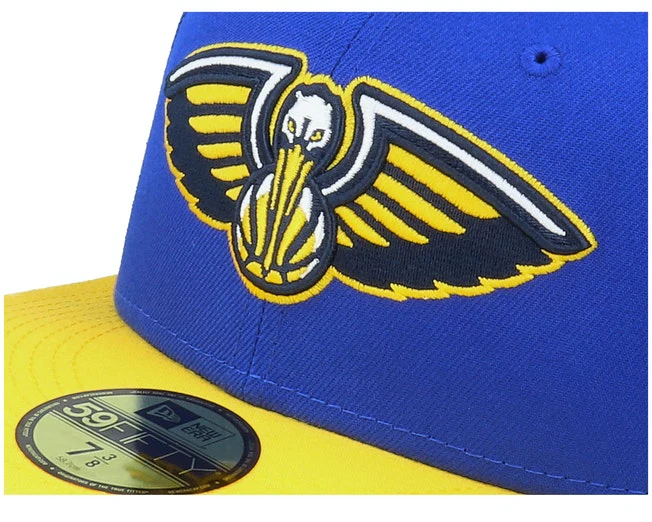New Era New Orleans Pelicans Royal Blue/Yellow Colorpack 59FIFTY Fitted Hat - Image 2