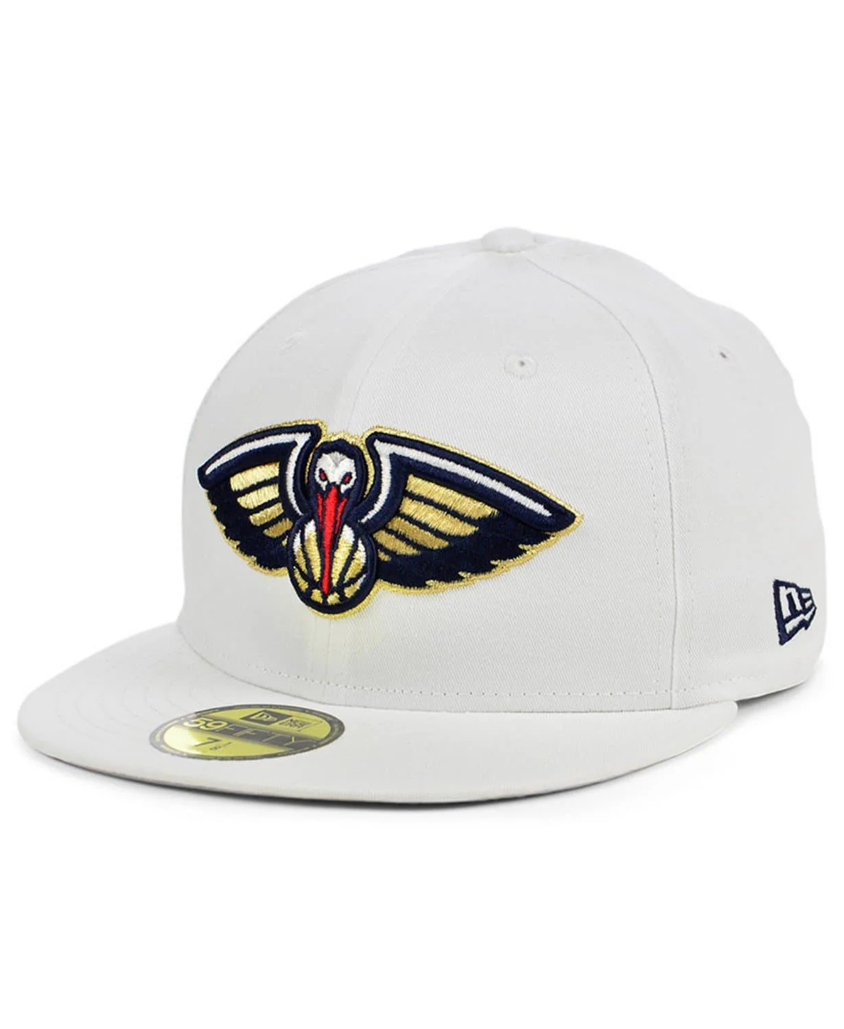 New Era New Orleans Pelicans Sanded White 59FIFTY Fitted Hat - Image 4