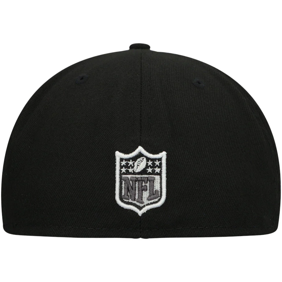 New Era New Orleans Saints Black Super Bowl Patch 59FIFTY Fitted Hat - Image 4