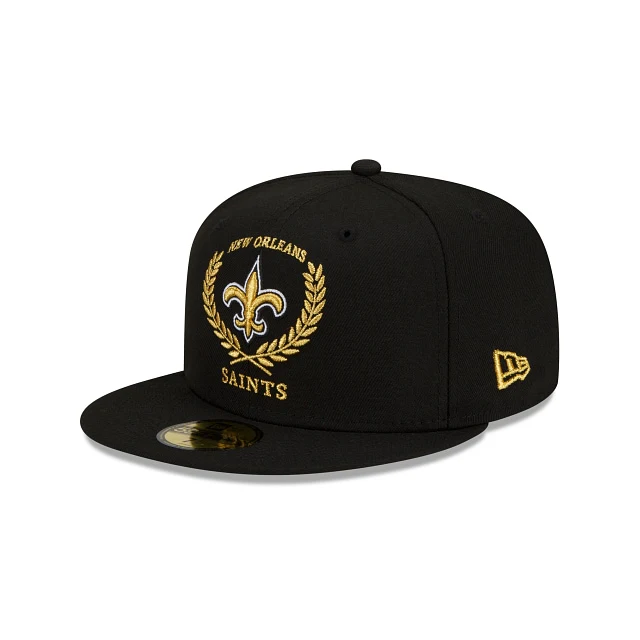 New Era New Orleans Saints Gold Classic 59fifty Fitted Hat - Image 2