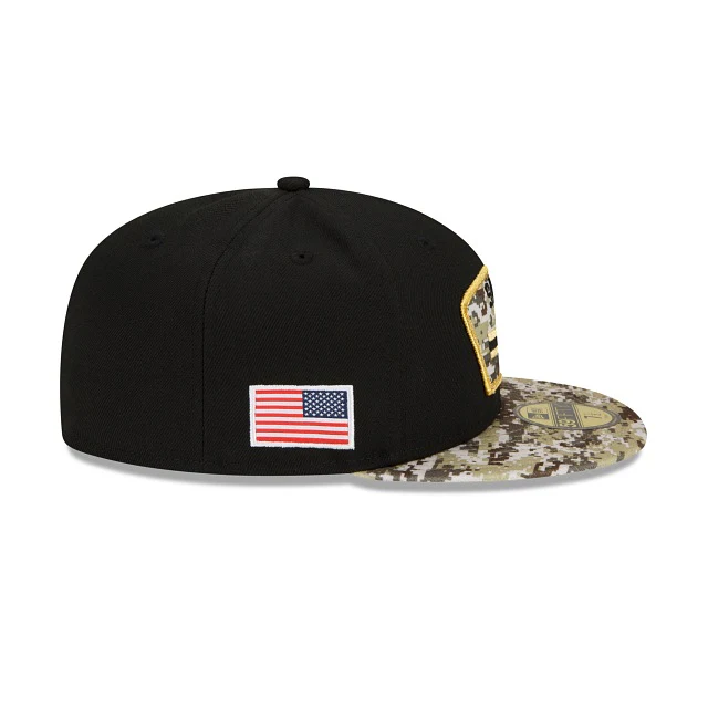 New Era New Orleans Saints Salute To Service 2021 59FIFTY Fitted Hat - Image 3