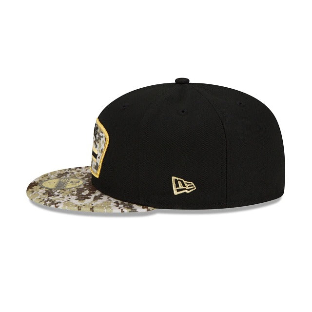New Era New Orleans Saints Salute To Service 2021 59FIFTY Fitted Hat - Image 4
