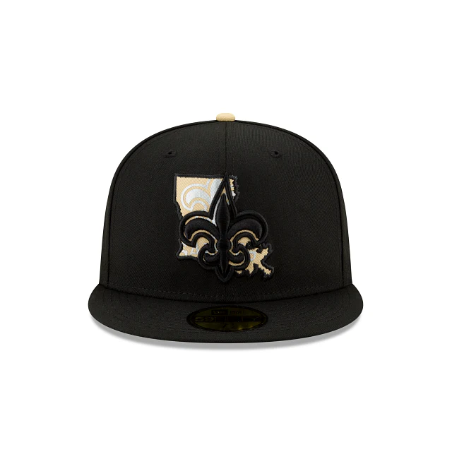 New Era New Orleans Saints State Logo Reflect Fitted Hat - Image 6