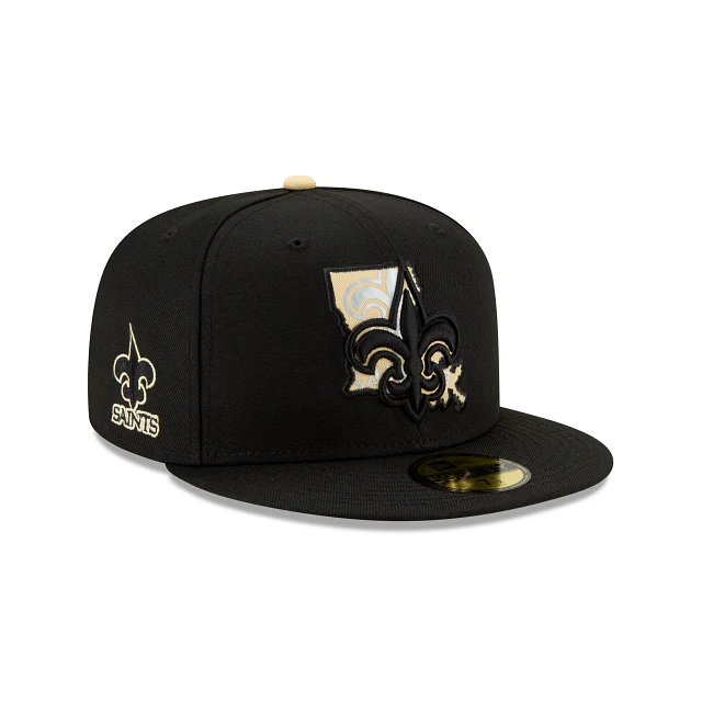 New Era New Orleans Saints State Logo Reflect Fitted Hat - Image 7