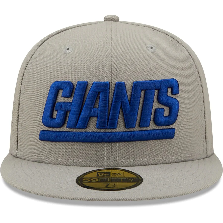 New Era New York Giants Gray Team 80th Anniversary Patch 59FIFTY Fitted Hat - Image 2