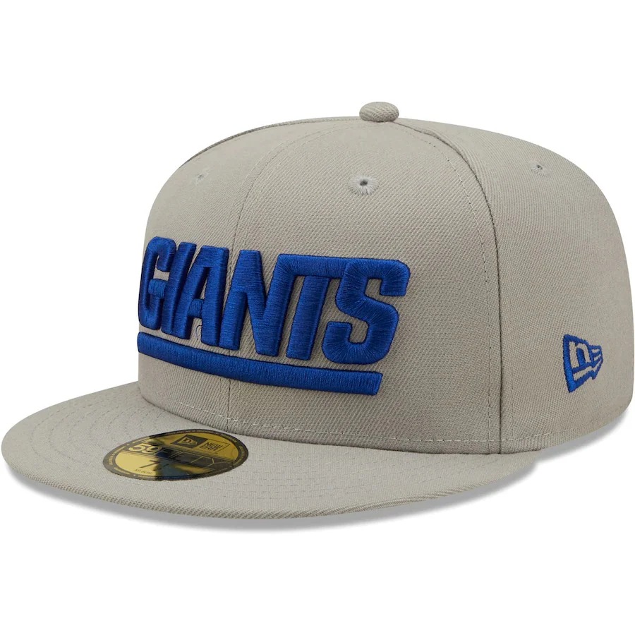 New Era New York Giants Gray Team 80th Anniversary Patch 59FIFTY Fitted Hat - Image 4