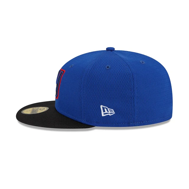 New Era New York Giants NFL Sideline Road 2021 Blue 59FIFTY Fitted Hat - Image 5