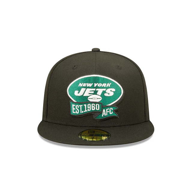 New Era New York Jets 2022 Sideline Black 59FIFTY Fitted Hat - Image 2