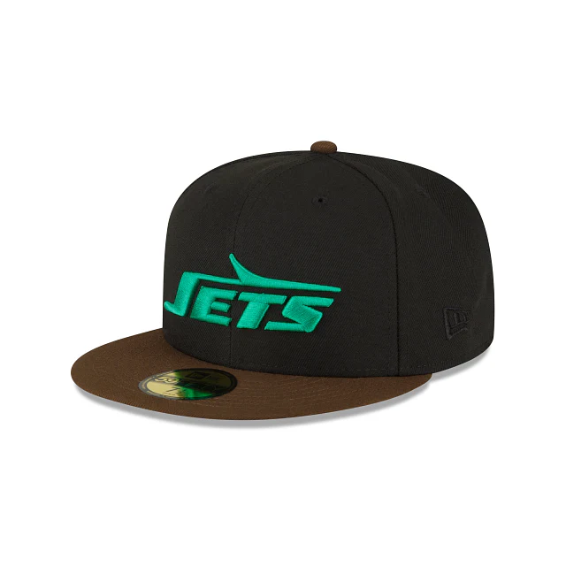 New Era New York Jets Black Walnut 2023 59FIFTY Fitted Hat - Image 3