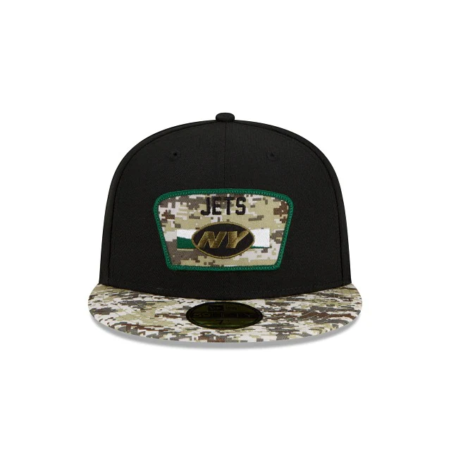 New Era New York Jets Salute To Service 2021 59FIFTY Fitted Hat - Image 7