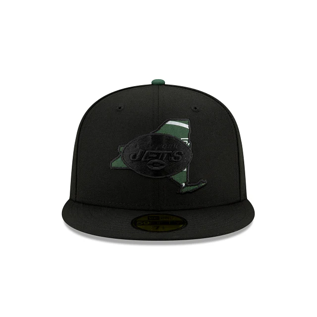 New Era New York Jets State Logo Reflect Fitted Hat - Image 6