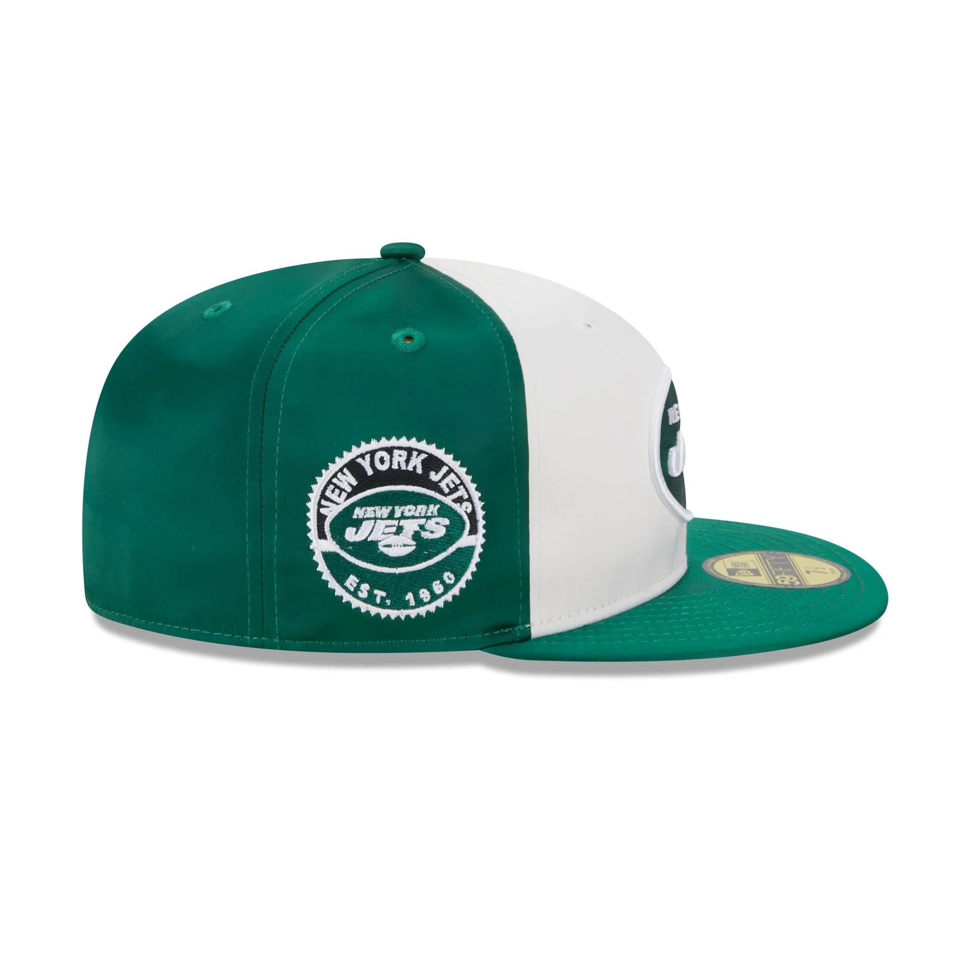 New Era New York Jets Throwback Satin 2023 59FIFTY Fitted Hat - Image 4