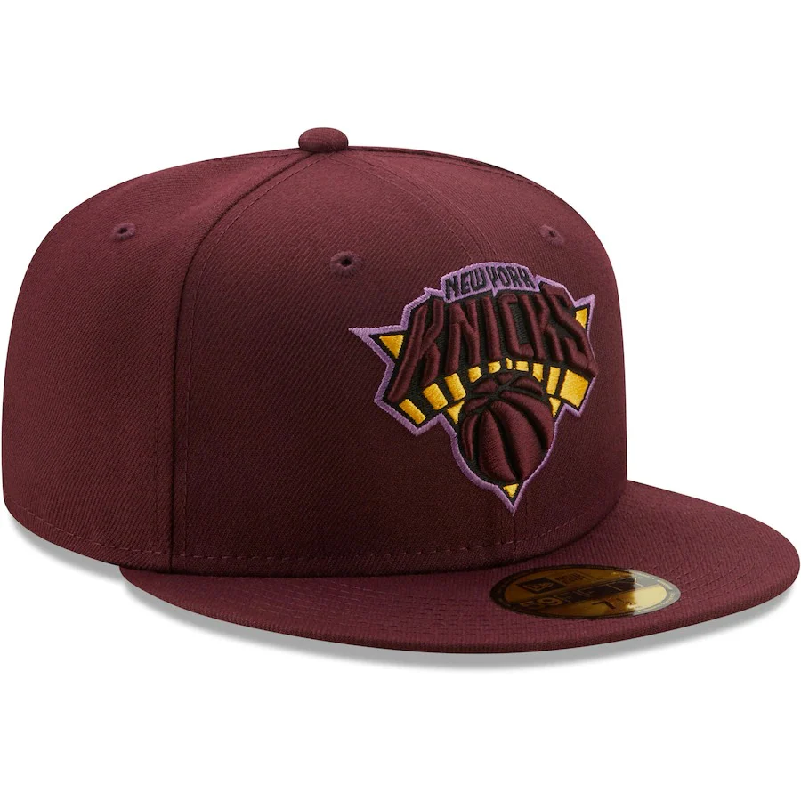New Era New York Knicks Maroon Color Pack 59FIFTY Fitted Hat - Image 4
