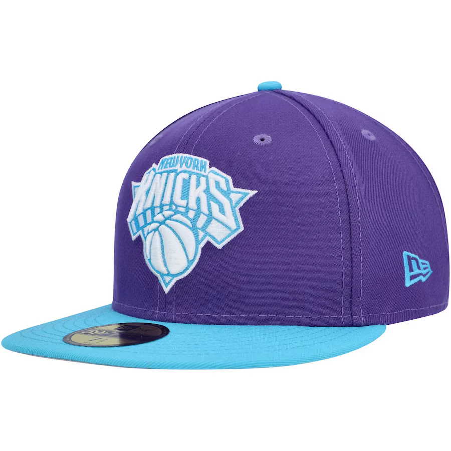 New Era New York Knicks Purple Vice 2023 59FIFTY Fitted Hat - Image 4