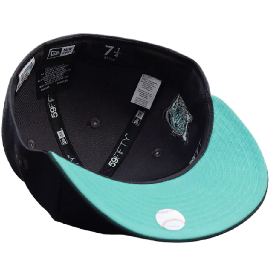 New Era New York Mets 25th Anniversary Clear Mint Undervisor 59FIFTY Fitted Cap - Image 2
